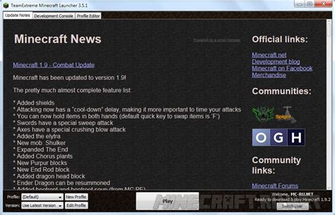 team extreme minecraft download.